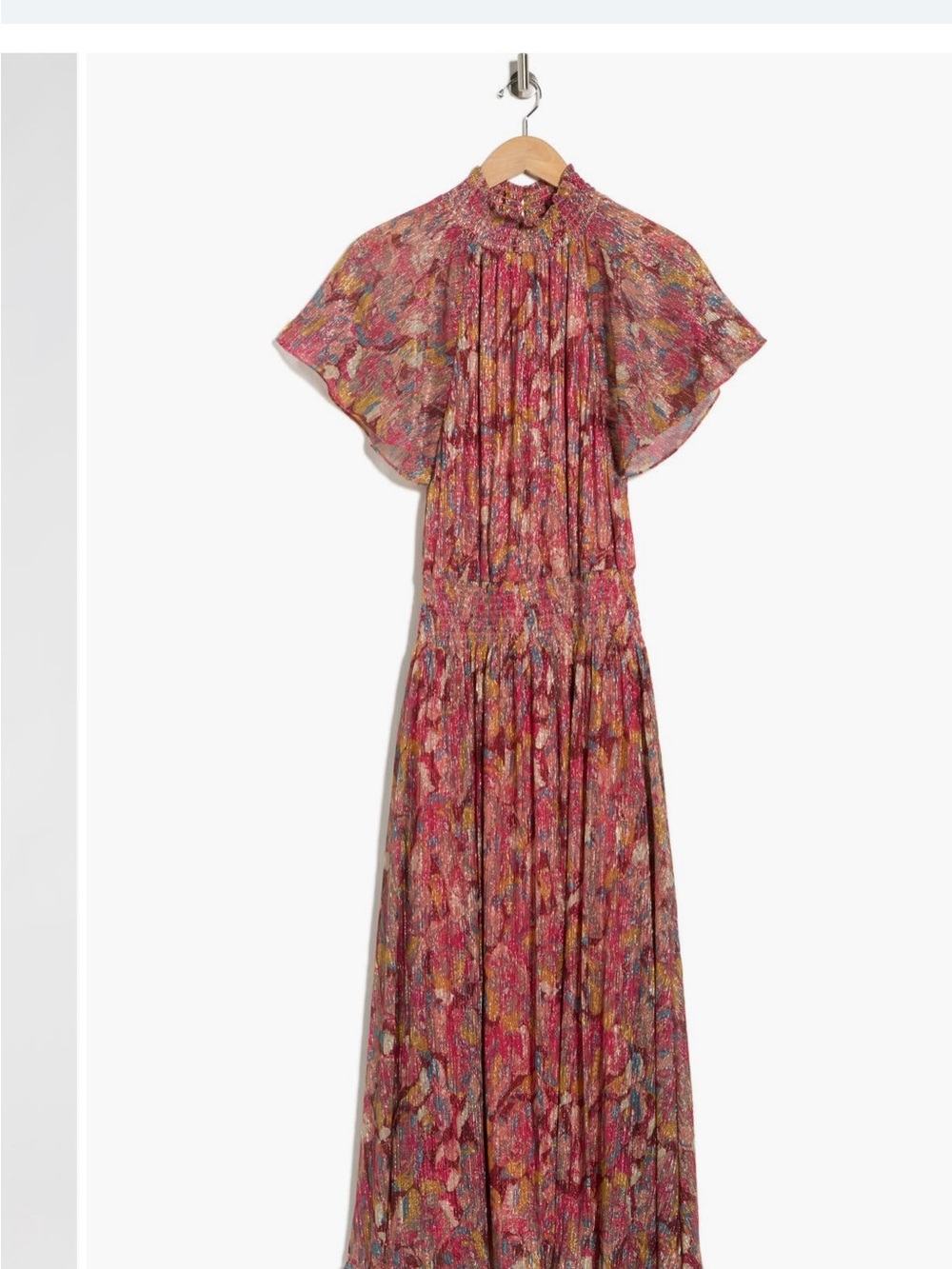 Ramy Brook Pink Multi Floral Maxi Dress